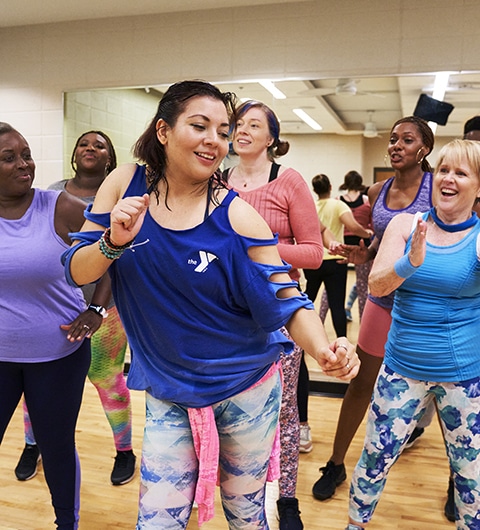 Group of women dancing